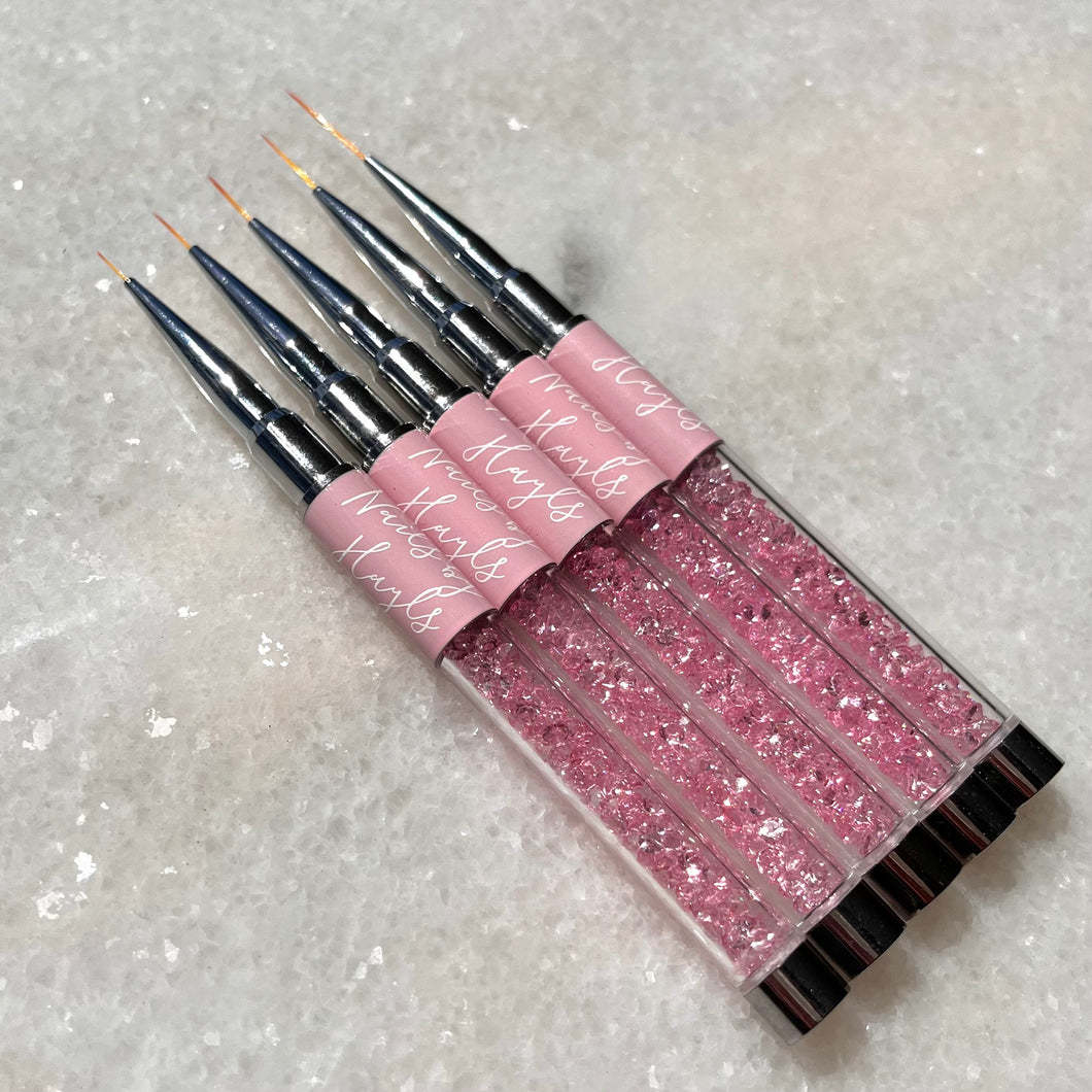 Pink Gel Liner Brush Set